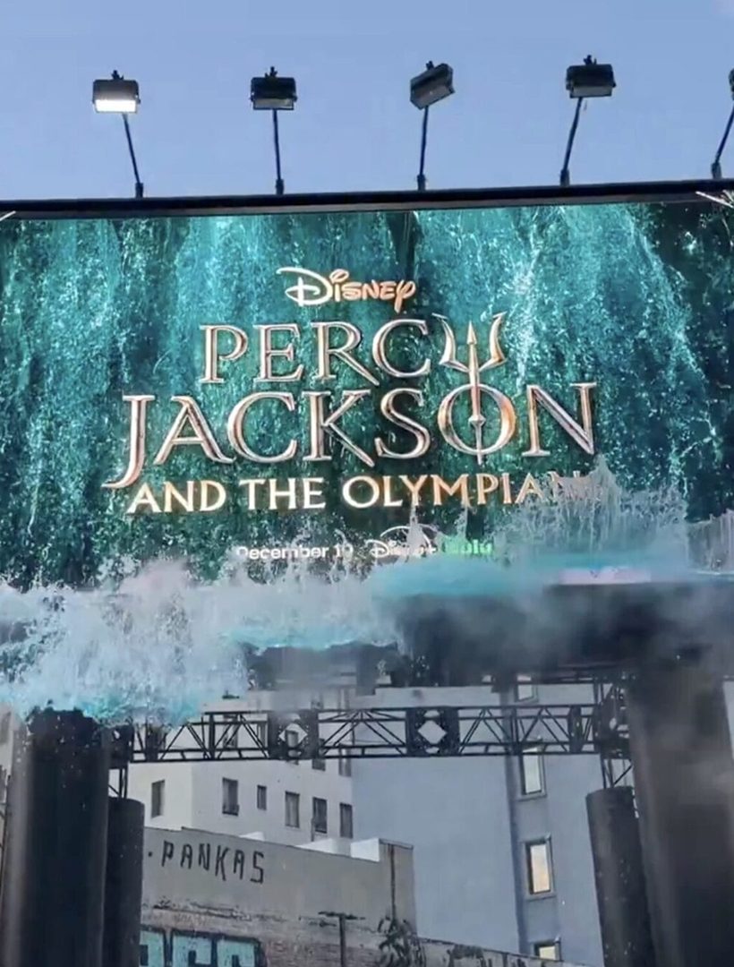 When a Billboard Becomes a Sea — Percy Jackson’s Splashy New Stunt