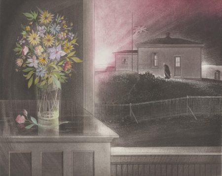 Aunt Gert Hann Home In Wesleyville, by David Blackwood